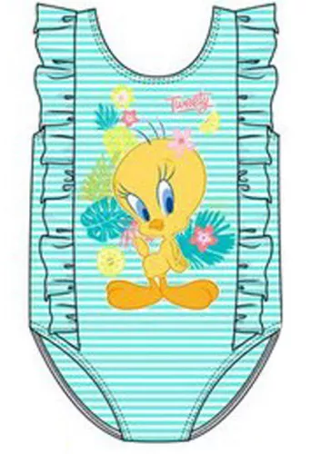 Bolondos dallamok Tweety Blue baba fürdőruha, úszó 36 hó