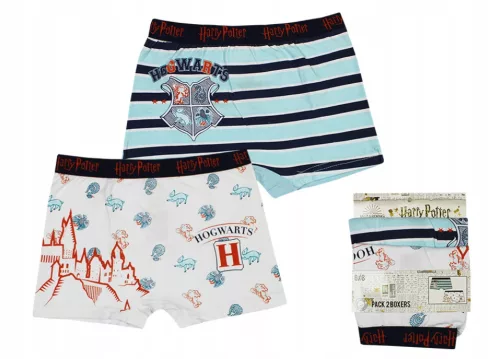 Harry Potter Castle Blue gyerek boxeralsó 2 darab/csomag  6 - 8 év / 116 - 128 cm