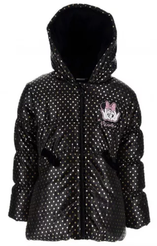 Disney Minnie Black gyerek bélelt kabát 8 év / 128 cm