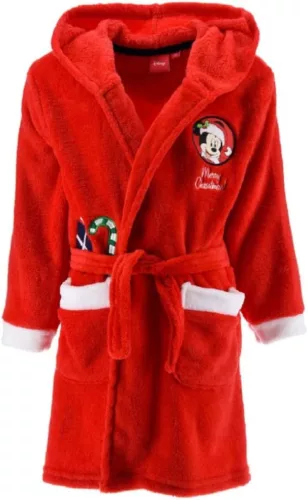 Disney Mickey Red Karácsonyi gyerek köntös 4 év / 104 cm