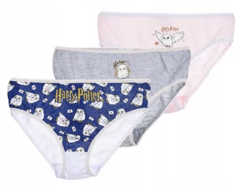 Harry Potter Hedwig gyerek fehérnemű, bugyi 3 darab/csomag 6 - 8 év / 116 - 128 cm