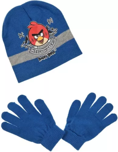 Angry Birds Heavy Hitters Blue gyerek sapka + kesztyű szett 52 cm