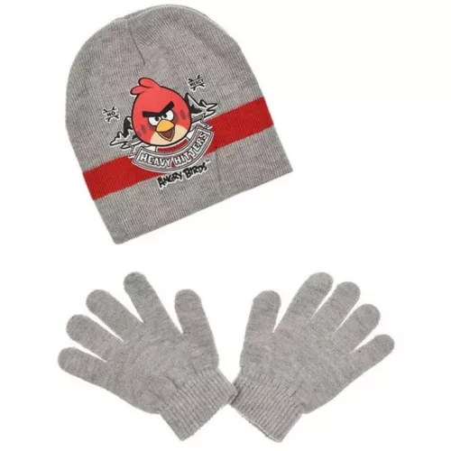 Angry Birds Heavy Hitters Grey gyerek sapka + kesztyű szett 52 cm