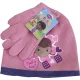Disney Dr Plüssi Hug Pink gyerek sapka + kesztyű szett 52 cm