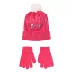 Barbie Pink flitteres gyerek sapka + kesztyű szett 52 cm