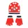 Hello Kitty Cute Dots Red gyerek sapka + kesztyű szett 54 cm
