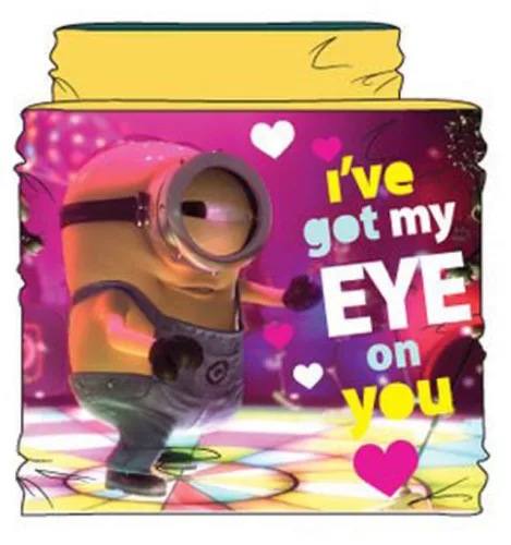 Minyonok Eye on You Yellow gyerek sál, snood