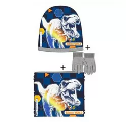   Jurassic World Attack Grey gyerek sapka + snood + kesztyű szett 54 cm