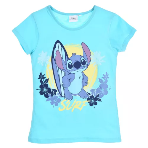 Disney Lilo és Stitch, A csillagkutya Surf gyerek rövid póló, felső 8 év / 128 cm