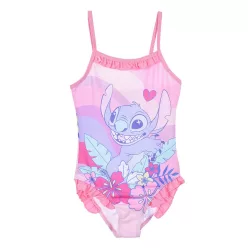   Disney Lilo és Stitch, A csillagkutya Pink Island Vibes gyerek fürdőruha, úszó 6 év / 116 cm