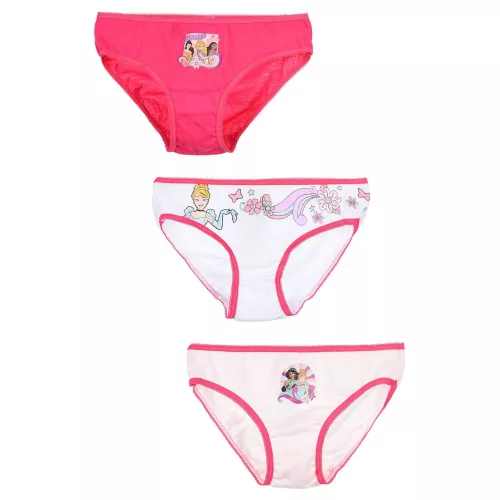 Disney Hercegnők Beauties gyerek fehérnemű, bugyi 3 darab/csomag 6 - 8 év / 116 - 128 cm