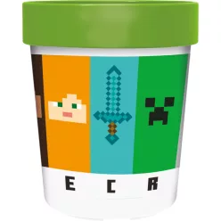   Minecraft Crafters csúszásmentes micro műanyag pohár 260 ml
