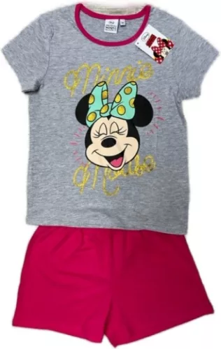 Disney Minnie Laugh Grey gyerek rövid pizsama 6 év / 116 cm