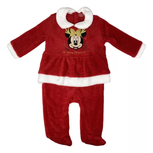 Disney Minnie Gold Bow Karácsonyi baba rugdalózó, pizsama 18 hó