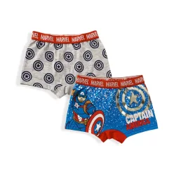   Bosszúállók Captain America gyerek boxeralsó 2 darab/csomag 9 - 10 év / 134 - 140 cm