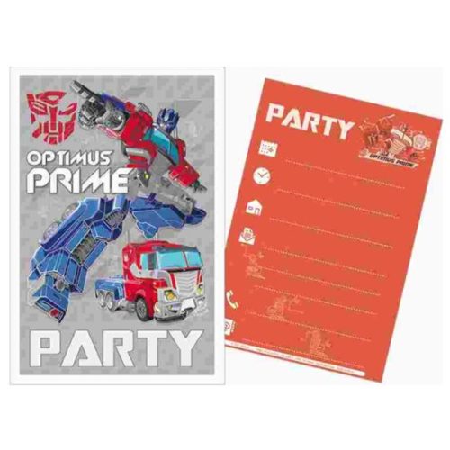 Transformers Party Meghívó