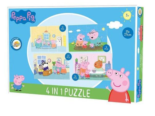 Peppa malac Home puzzle 4 az 1-ben