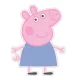 Peppa malac Blue Dress formapárna, díszpárna 27x33 cm