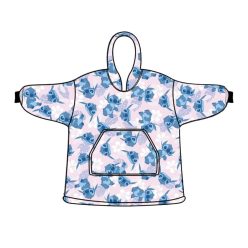   Disney Lilo és Stitch, A csillagkutya Light Rose belebújós plüss polár takaró, poncsó 3-6 év