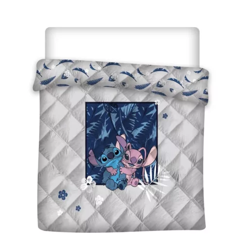 Disney Lilo és Stitch, A csillagkutya Hug steppelt ágytakaró, paplan 240x220cm