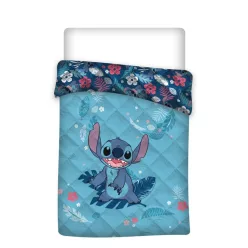   Disney Lilo és Stitch, A csillagkutya Leaf steppelt ágytakaró, paplan 140x200cm