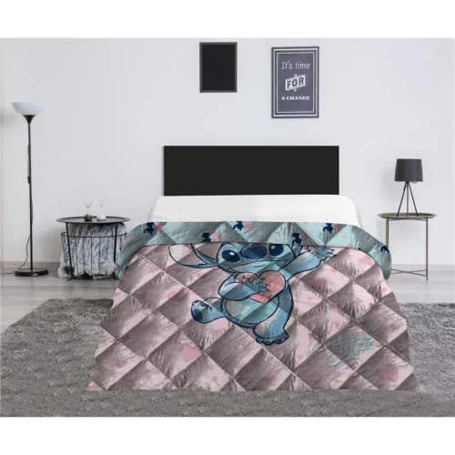Disney Lilo és Stitch, A csillagkutya Heart steppelt ágytakaró, paplan 240x220cm