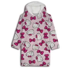   Hello Kitty Bow felnőtt belebújós plüss polár takaró, poncsó