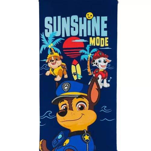 Mancs Őrjárat Sunshine Mode fürdőlepedő, strand törölköző 70x140cm (Fast Dry)