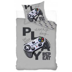 Gamer Grey ágyneműhuzat 140×200cm, 70×90 cm