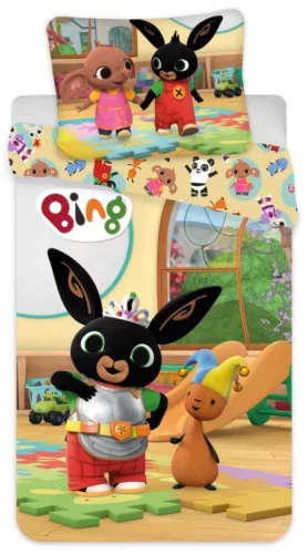 Bing Play gyerek, ovis ágyneműhuzat 100×135cm, 40×60 cm