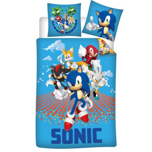 Sonic, a sündisznó Always Running ágyneműhuzat 140×200cm, 70×90 cm