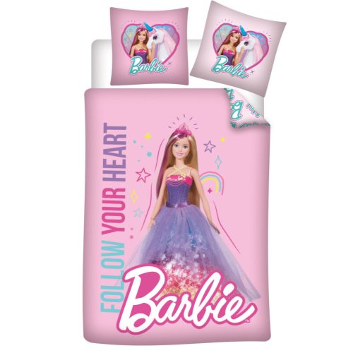 Barbie Follow Your Heart gyerek ágyneműhuzat 100×135 cm, 40×60 cm