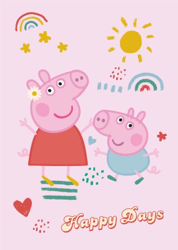 Peppa malac Happy Days polár takaró 100x140cm