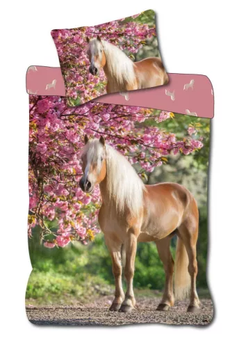 Lovas Cherry Blossom gyerek, ovis ágyneműhuzat 100×135cm, 40×60cm