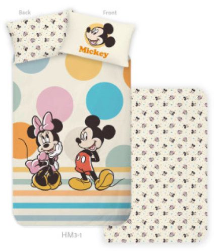 Disney Mickey Duo gyerek, ovis ágyneműhuzat 100×135 cm, 40×60 cm