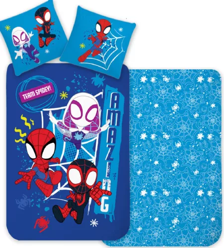 Pókember Team Spidey ágyneműhuzat 140×200cm, 70×90 cm
