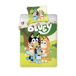   Bluey Family Snuggle gyerek, ovis ágyneműhuzat 100×135cm, 40×60 cm