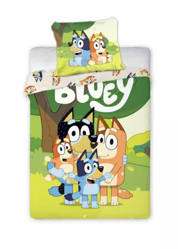Bluey Family Snuggle gyerek, ovis ágyneműhuzat 100×135cm, 40×60 cm
