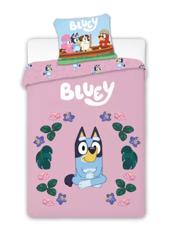 Bluey Blossom gyerek, ovis ágyneműhuzat 100×135cm, 40×60 cm
