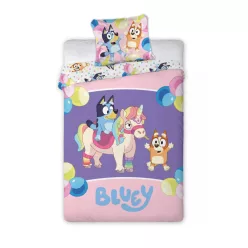   Bluey Magical Party gyerek, ovis ágyneműhuzat 100×135cm, 40×60 cm