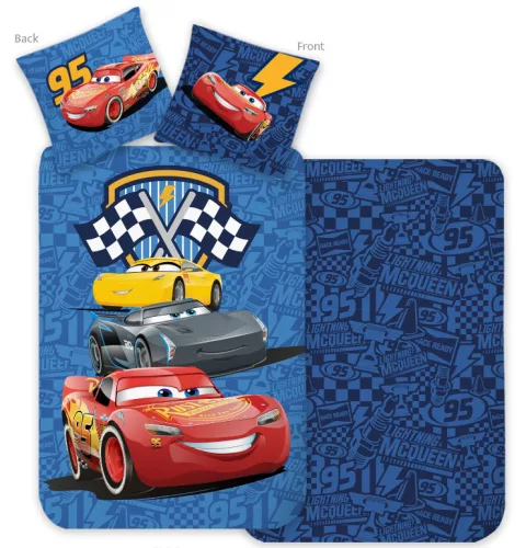 Disney Verdák Racing Crew gyerek, ovis ágyneműhuzat 100×135 cm, 40×60 cm