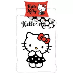 Hello Kitty Black Dress ágyneműhuzat 140×200cm, 70×90 cm
