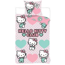 Hello Kitty Club ágyneműhuzat 140×200cm, 70×90 cm