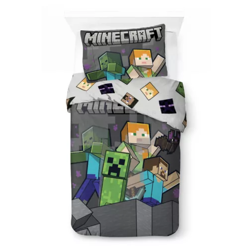 Minecraft Mob Fushion Mayhem ágyneműhuzat 140×200cm, 70×90 cm