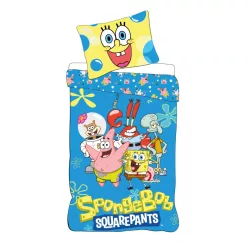   SpongyaBob Sea Squad gyerek, ovis ágyneműhuzat 100×135cm, 40×60 cm