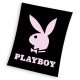 Playboy Black coral fleece polár takaró 150x200cm