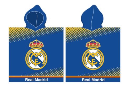 Real Madrid Blue strand törölköző poncsó 55x110 cm