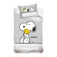 Snoopy & Woodstock gyerek, ovis ágyneműhuzat 100x135 cm, 40x60 cm