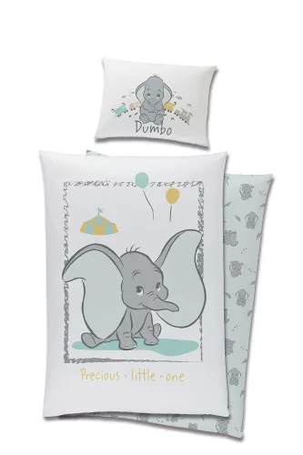 Disney Dumbó Precious gyerek, ovis ágyneműhuzat 100x135 cm, 40x60 cm