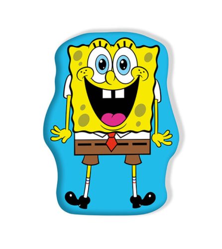 SpongyaBob Surprise formapárna, díszpárna 38x28 cm Velúr